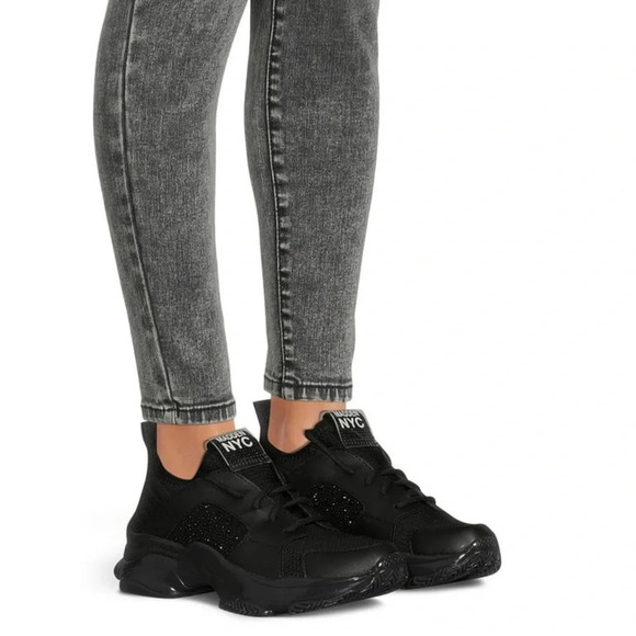 Madden NYC  Vance Women's Bling Rhinestone Athletic Sneakers SZ 6 Luxury - Picture 7 of 13